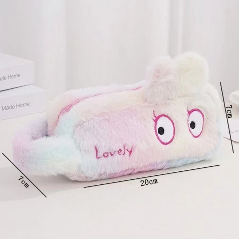 Inswind caja de lápiz de gran capacidad de dibujos animados transfronterizos bolsas de pluma lindas bolsas de almacenamiento de estudiantes niñas bolsas de maquillaje