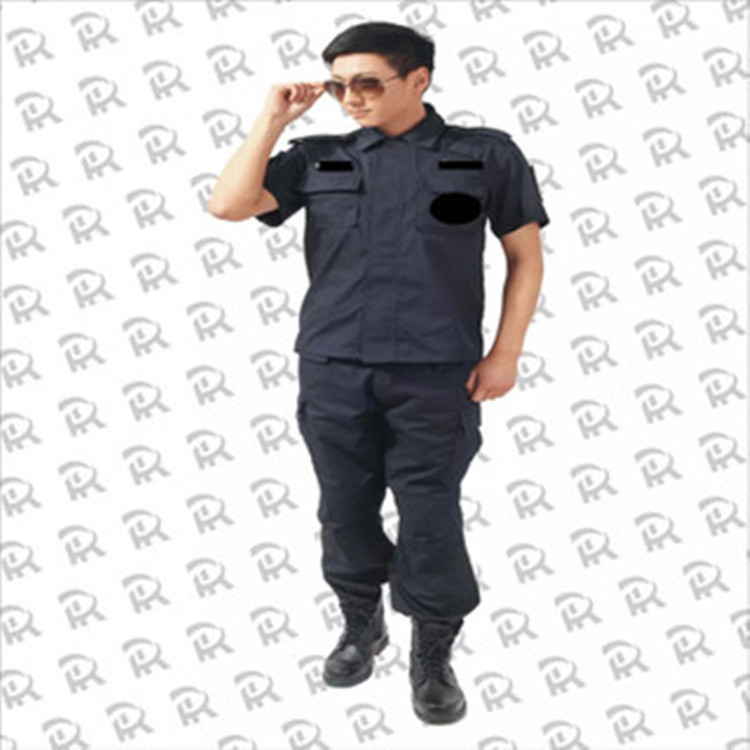 批发网格夏季保安服防撕裂作训服短袖套装|ms