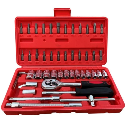 Mühərrik tənzimləmə alətləri cars and motorcycles, small ratchet - 282330-auto-repair-tool-set-redfactory