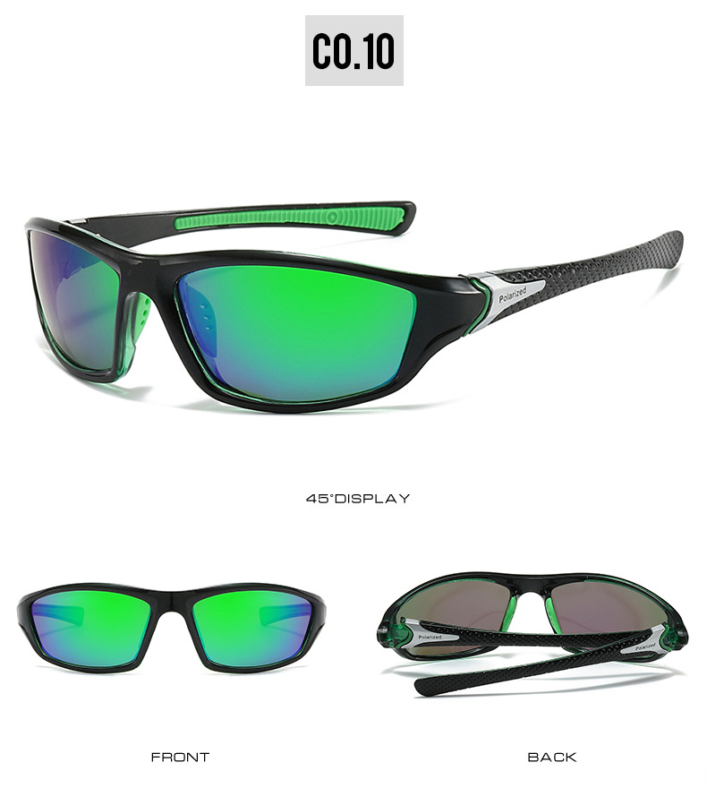 72g Weight Full Frame Glasses Structure Sunglasses Classification Tac, UV400 Protection Lens Material Biker Glasses Style Travel Occasion Color Block Pattern All Seasons Season Unisex Gender Casual Style Grey, Black Color Casual Color Block Tac UV400 Protection Biker Full Frame Men's Sunglasses 16