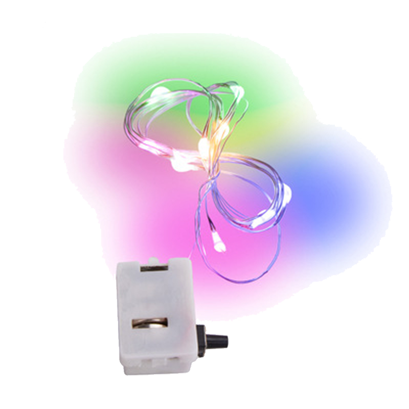 LED маленькая цветная лампа мигающие огни полное небо звезда световые ленты с медной проволокой декоративный воздушный шар цветок фонарь электронное светящееся ядро