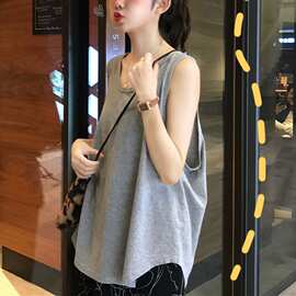 信屿 运动小背心韩版夏季性感外穿宽松无袖T恤上衣吊带打底衫女装