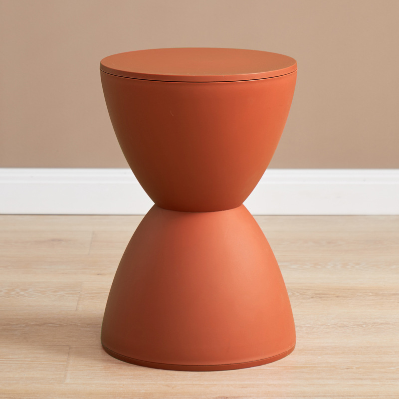 Príncipe taburete nórdico de plástico redondo taburete de moda simple taburete bajo simple moderno adulto zapatos de Casa cambiando taburete de comedor para niños