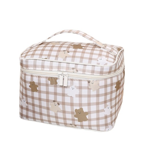 Manufacturer direct travel cute portable waterproof cosmetic storage bag large capacity ins Korean version cosmetic bag milk cow