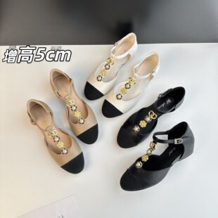 ����5CM������ٿ��п՛�ЬŮ2026�¿�С���L����ʽ�ێ�ƴɫ��Ь