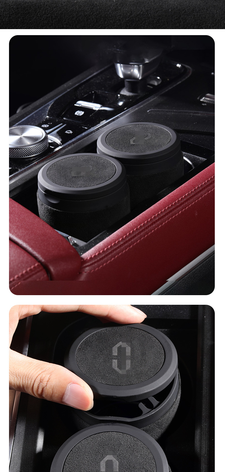 Suitable for Wenjie Car Ashtray M9/M8/New M7/M5 Classy Car Interior Decoration Accessories Accessories Suede