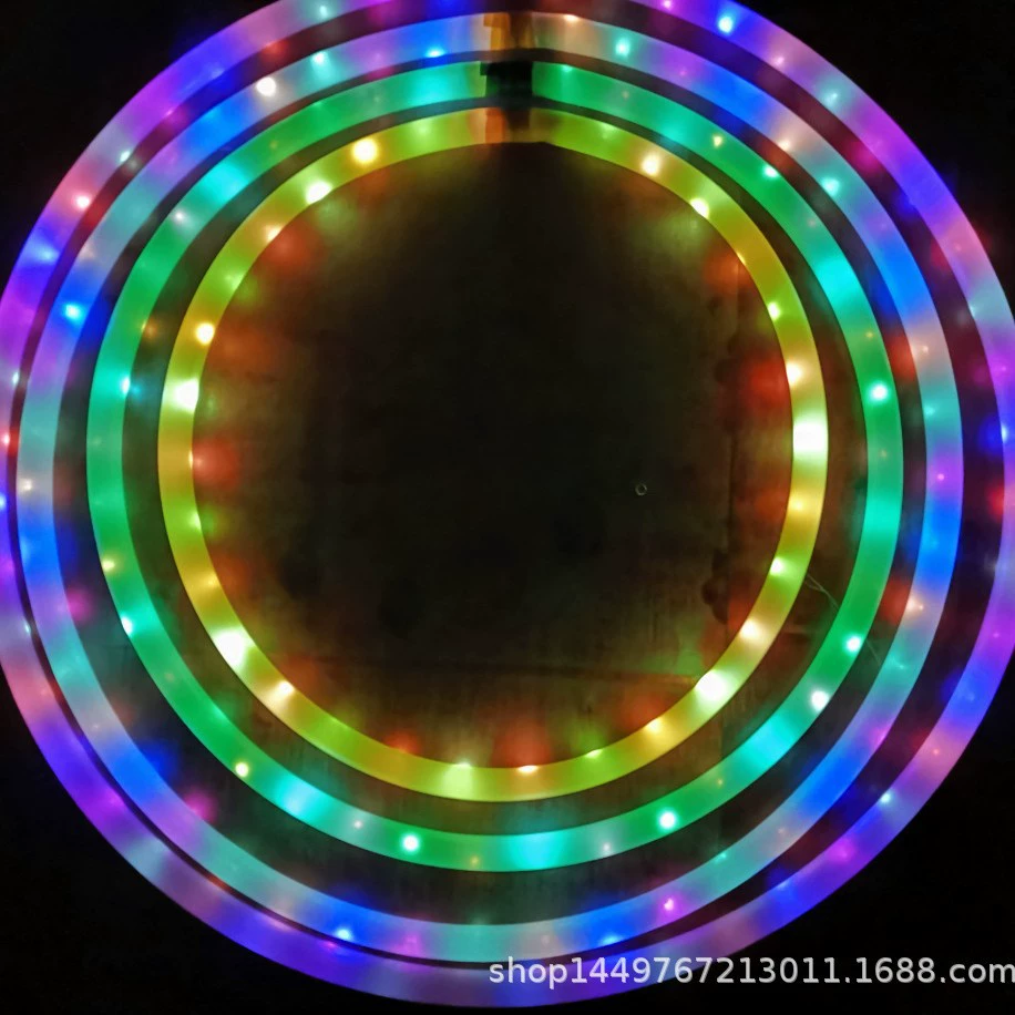 Взрывной обруч жирный светодиодный красочный светящийся одноцветный блеск обруч светящийся обруч