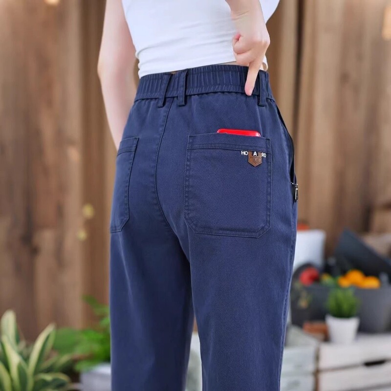 High-End Versatile Casual Pants for Men, Business Work Pants, New Spring Style, Six-Pocket Slim Straight-Leg Pants, Trendy Men's Style