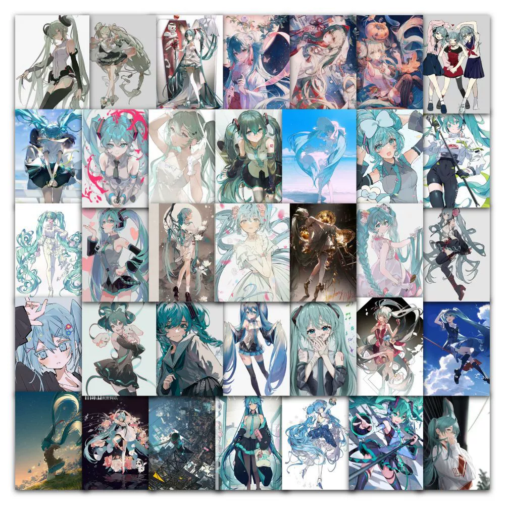 60 шт. стикеры Hatsune Miku 2D-дивай DIY справочник материал блокнот персонализированный телефон