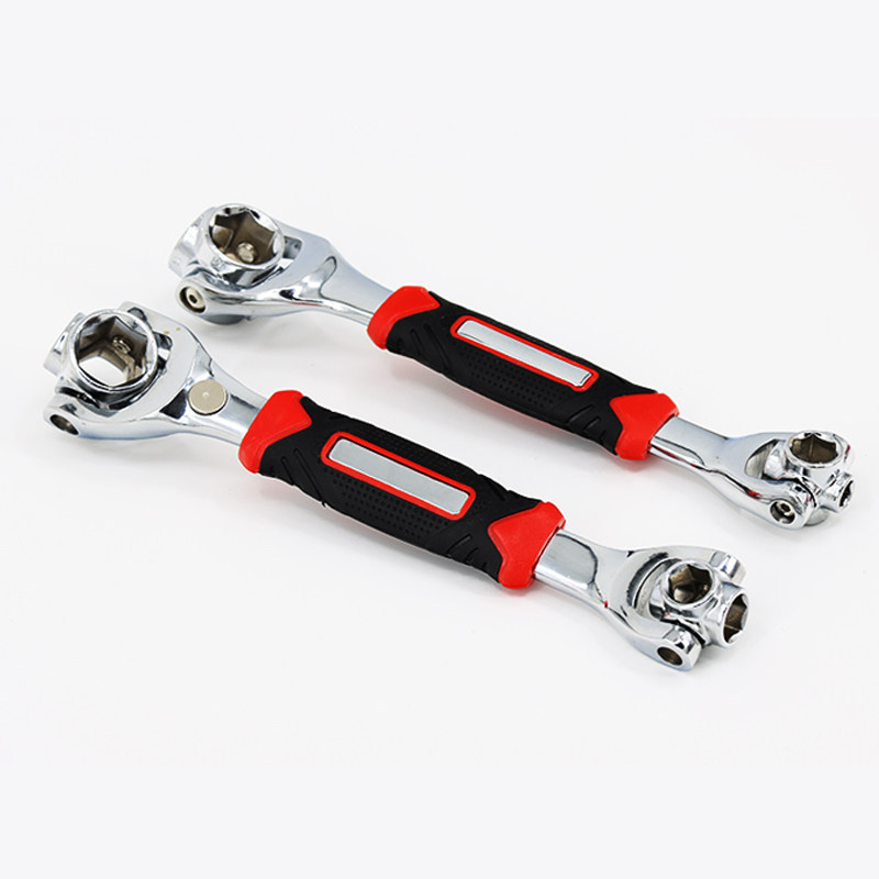 Llave multipropósito doméstica 52 en uno conjunto de llave de manguito multifuncional 8 en 10 llave giratoria de cabeza múltiple