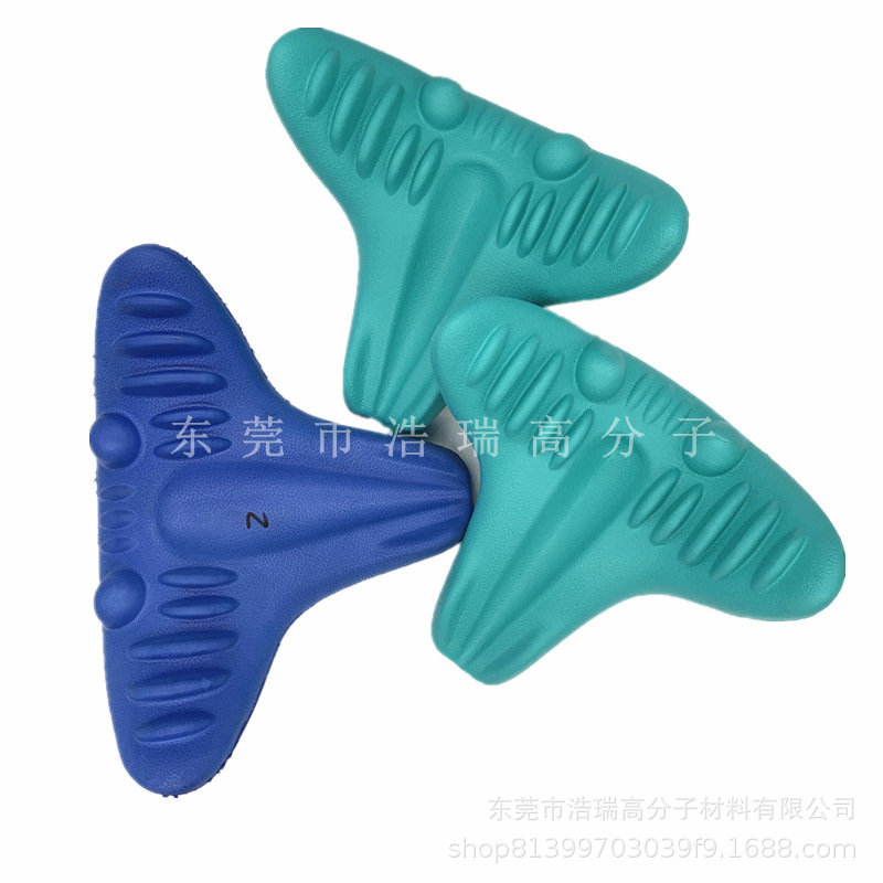 颈椎按摩枕凸点eva注塑发泡头枕 聚氨酯PU发泡自结皮头枕