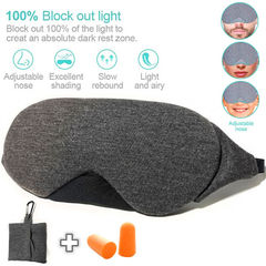 睡眠感覚純綿アイマスク男女遮光航空飛行機列車昼休み寝旅行通気性可フォームオフィス