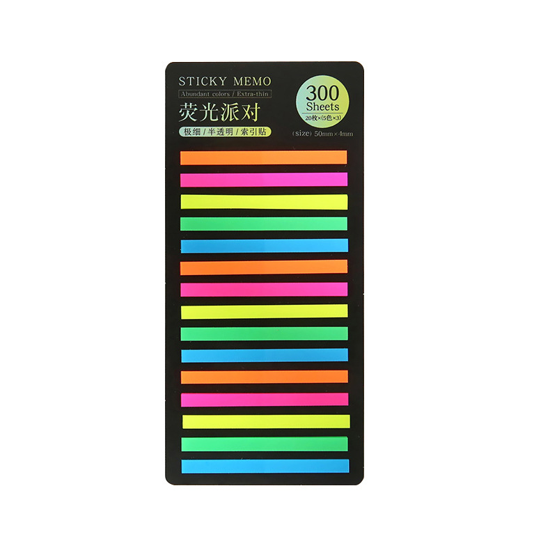 Indicador delgado transparente marca clave coreana color Post-it - post PET papel de notas impermeable N pegado