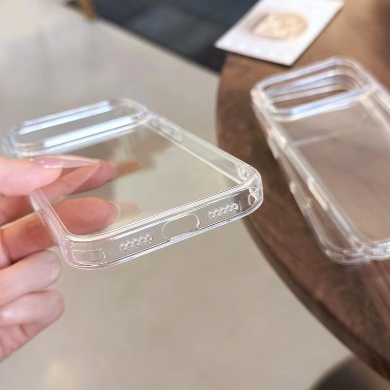 适用iPhone17PROMAX钢化玻璃手机壳防摔透明苹果17Air简约16护套|undefined