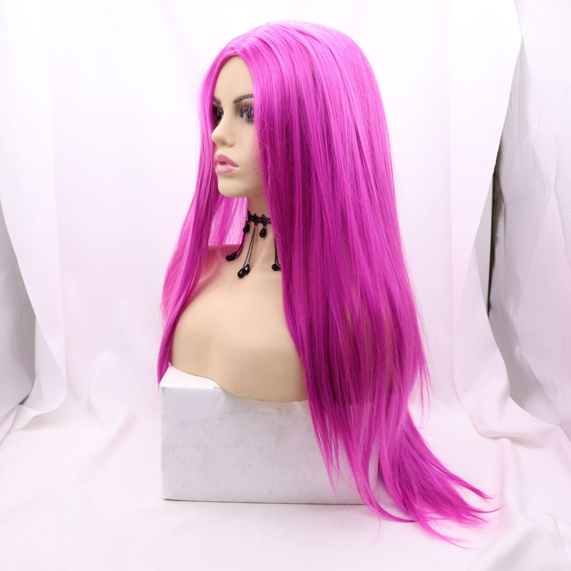 Europa y los Estados Unidos NEWLOOK frente de encaje moda nuevo cabello largo trenza larga pelucas transfronterizas Lace Frente Wigs