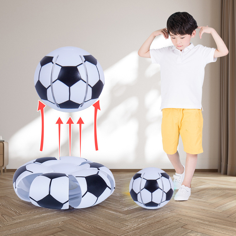 Juguetes de pie elásticos mágicos deformación platillos voladores infantiles pie luminoso rebote deportes al aire libre niño interacción padre-hijo