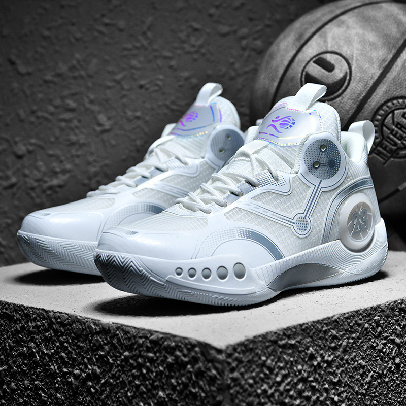 Una pieza de zapatos de hombre de otoño, zapatos antideslizantes para jóvenes, zapatos deportivos para estudiantes, zapatos de baloncesto fantasma de alto nivel 3