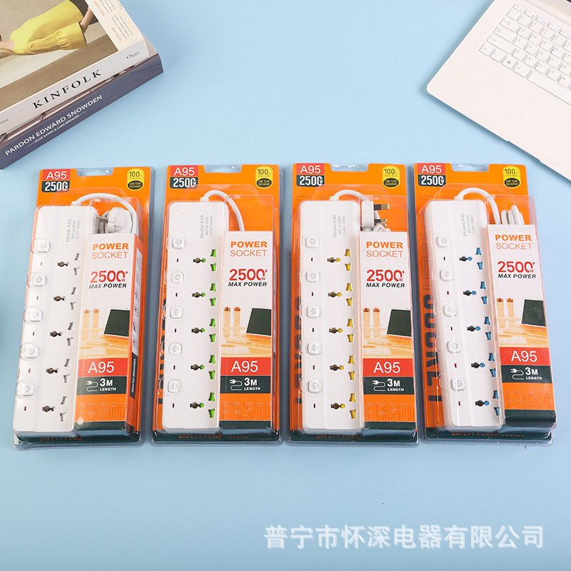Mayorista enchufe de filas de oficina doméstica enchufe de filas multifuncional estándar británico estándar europeo estándar americano Emiratos Árabes Unidos Azerbaiyán Qatar