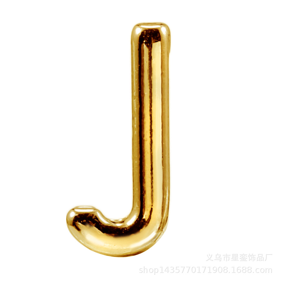 2*10mm長方形の穴の金色のアルファベットのビーズのネットの身の回りの腕時計のブレスレットのdiyの名前のばらの部品