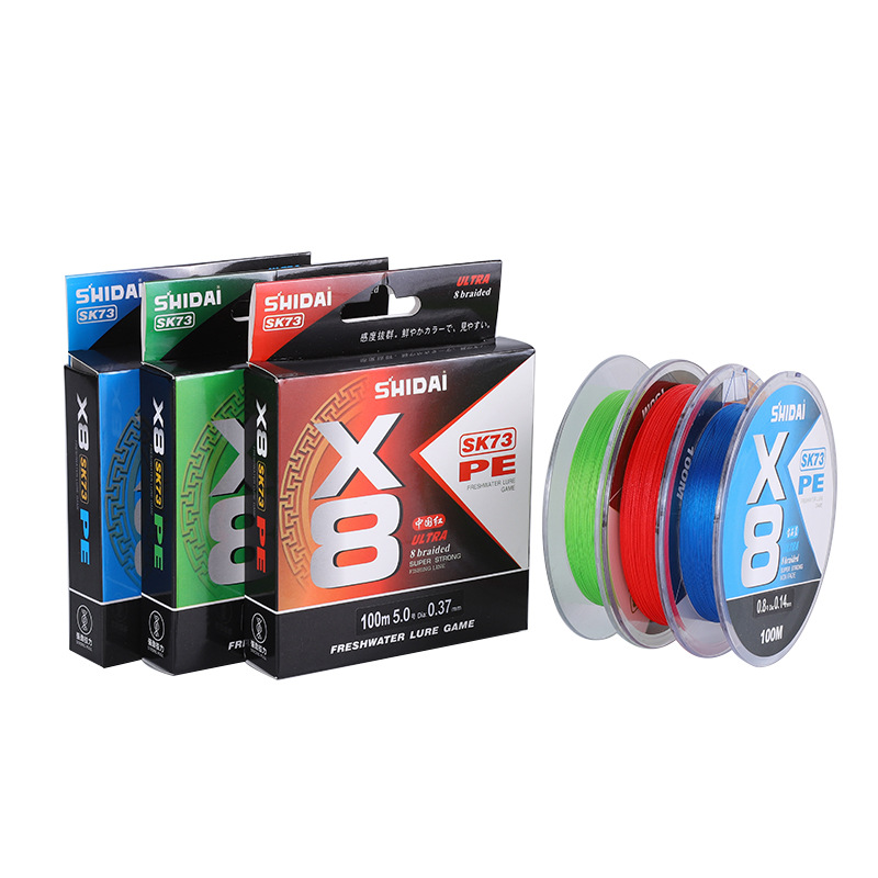 Línea de Pesca Dyneema de 8 Hilos, 100 Metros, Original en Existencia, Ultra Suave, de Largo Alcance, Línea Principal Especializada para Pesca Asiática