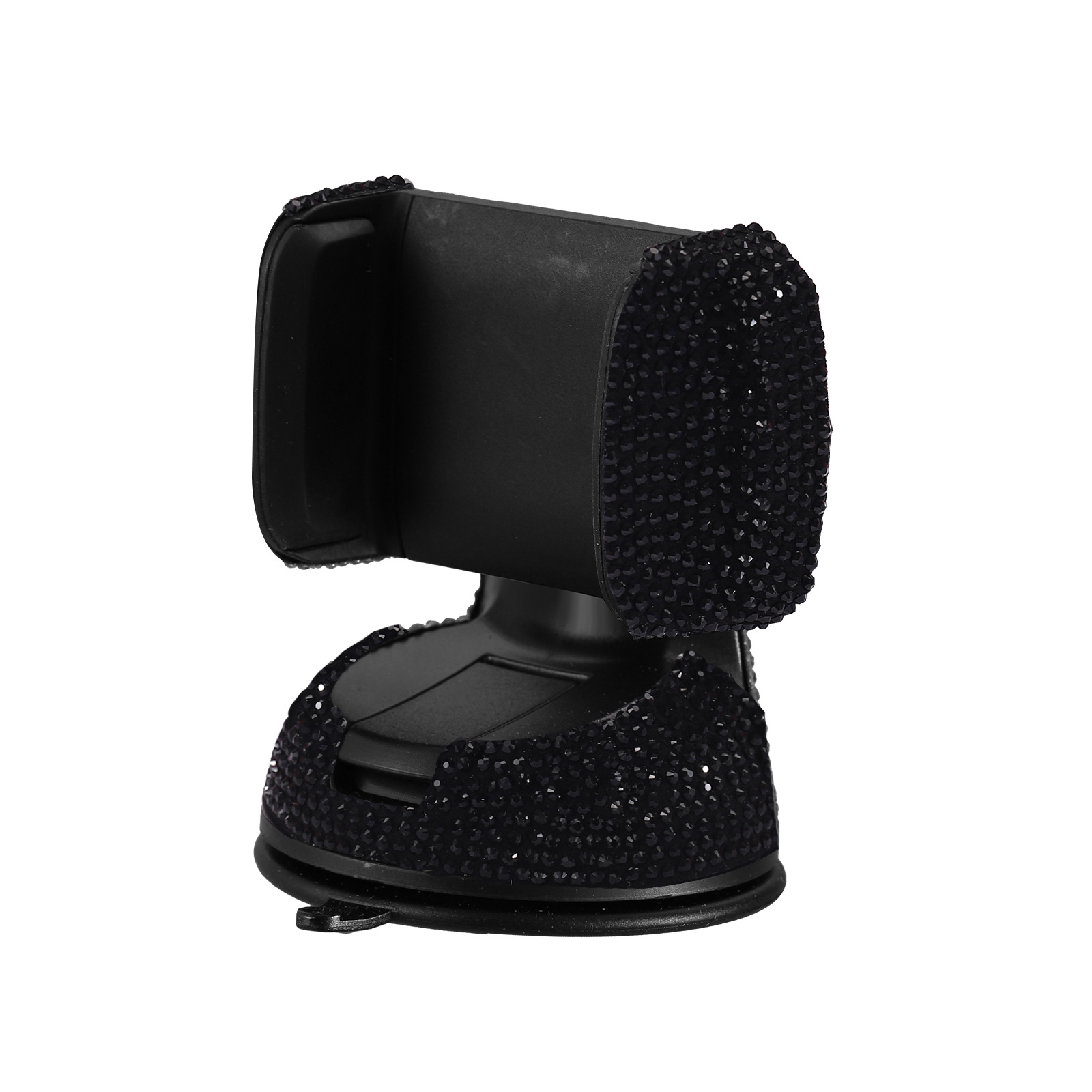 Diamond-Encrusted Car Phone Holder 360 ° Rotating Suction Cup Dashboard Navigation Stand, Universal Model