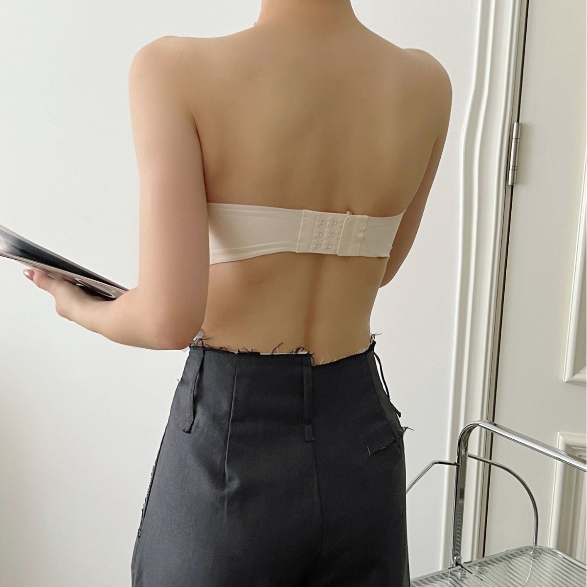 Venta directa de fábrica comercio electrónico transfronterizo sudeste asiático Vietnam Tailandia señoras hombros no inducen sujetador antideslizante de gelatina