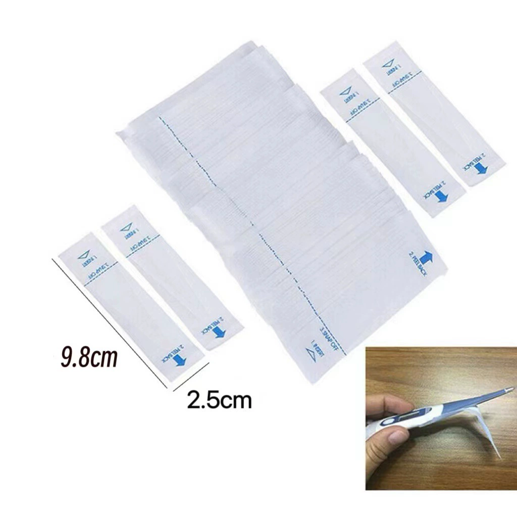 100PCS защитная пленка анальный набор одноразовый электронный ртутный термометр для детей домашних кошек