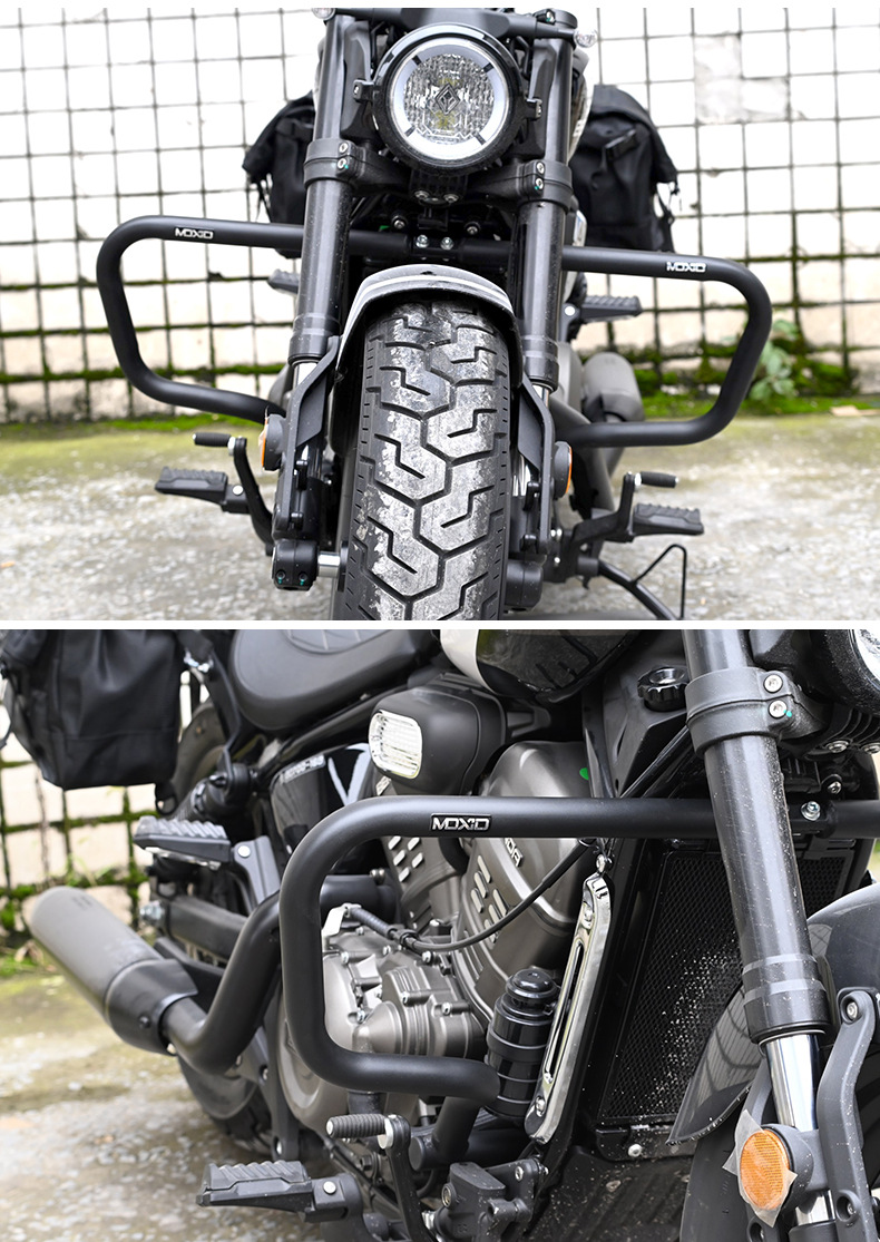 Suitable for Benda Graystone 707 Bumper Anti-Collision and Anti-Fall Guard Motorcycle Front Bumper Protective Bar Modification Parts