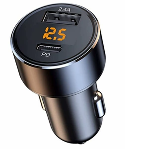 PD18W car charger QC3.0 fast charger car phone charging car charger cigarette lighter type-c car charger