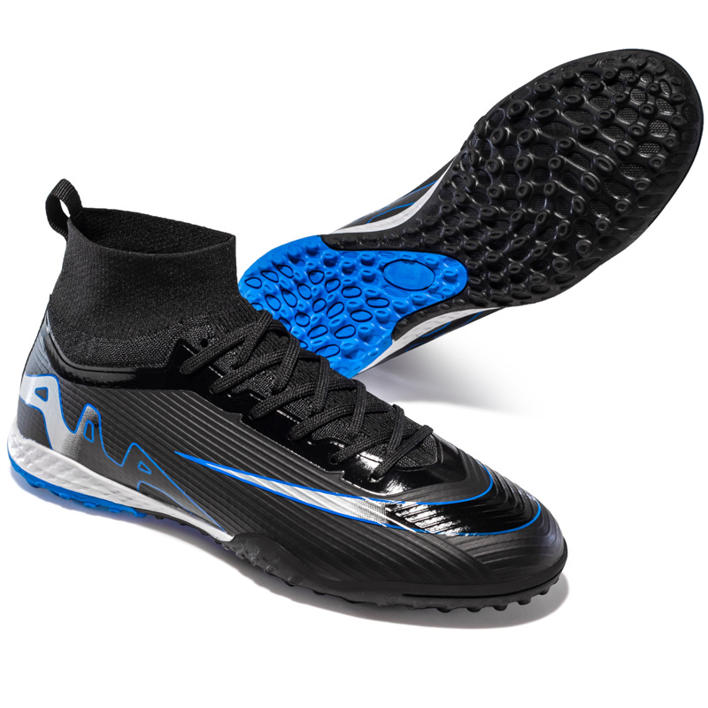 2025 nuevos zapatos de fútbol de clavos cortos de alto alcance para hombres y mujeres transfronterizos zapatos de entrenamiento deportivo juvenil de moda antideslizante