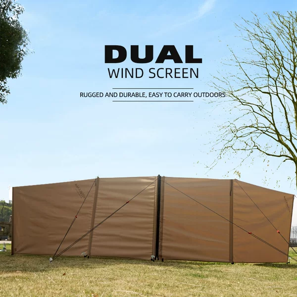 Outdoor Windshield Canopy Camping Large Windshield Spliced Enclosure Camping Curtain Self-driving Travel Windproof Cloth
