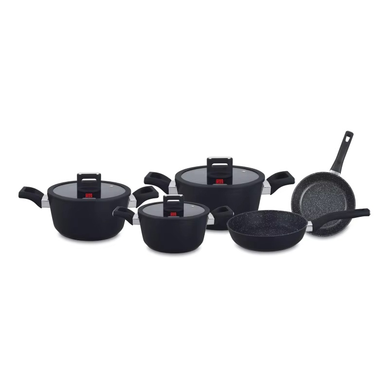 Ucc-Life 8 piezas estirado cocina antiadherente Kit de cocina de granito clásico