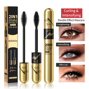Hellokiss Natural Long Sweat-Resistant Non-Smudge Mascara Thick Curling Double-Effect Mascara Cross-Border Makeup