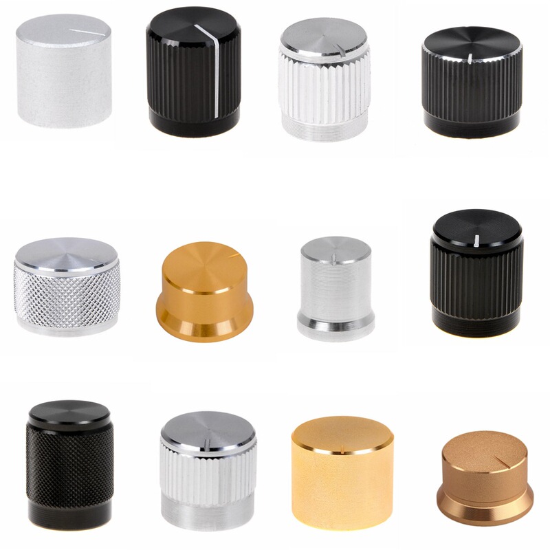 Aluminum Alloy Electric Guitar Bass Volume Knob Metal Volume Control Speaker Amplifier Potentiometer Control Aluminum Knob