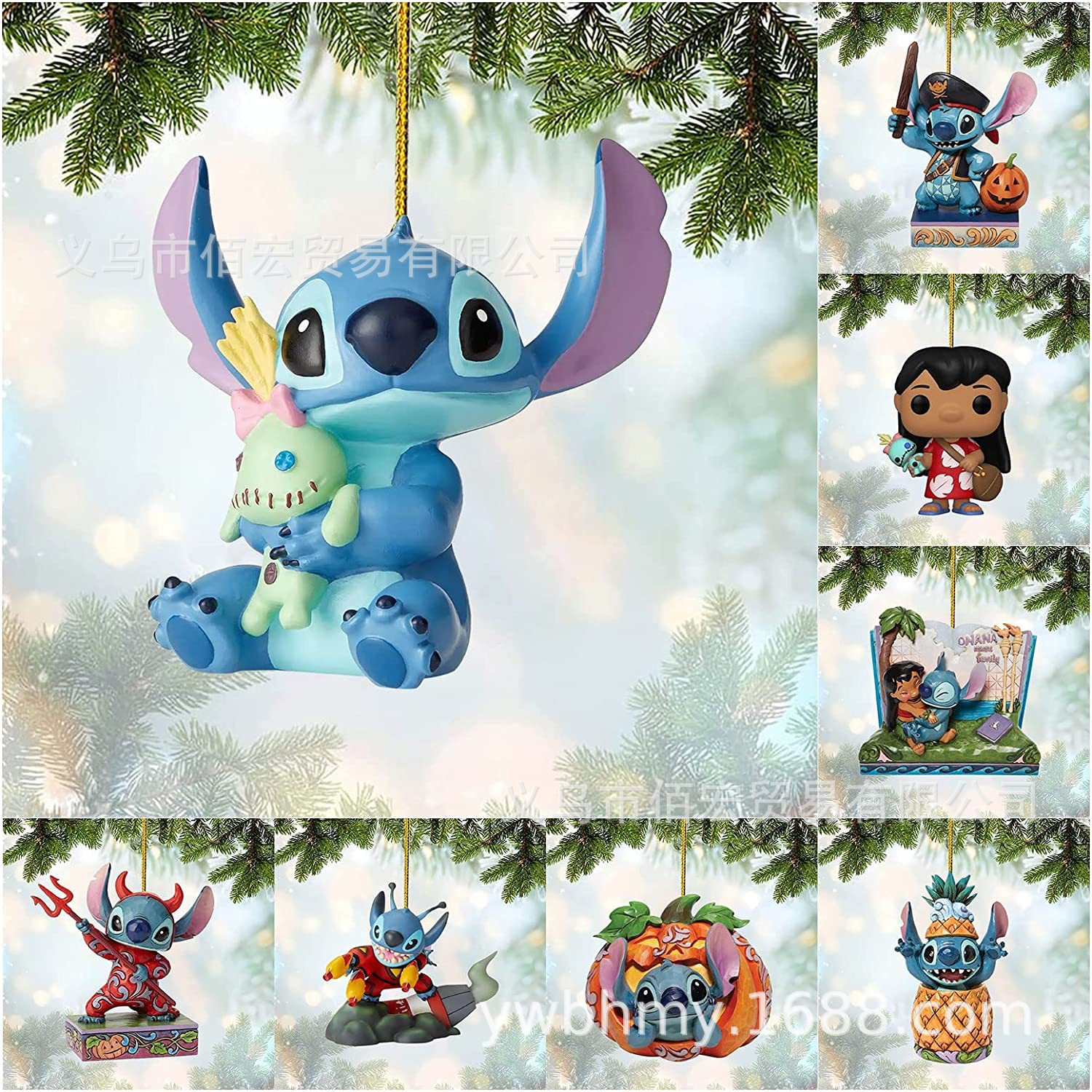 2023 nuevos productos adorables decoraciones de árbol de Navidad acrílico Halloween mochila para automóviles caseros colgantes image 2