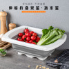 可伸缩厨房沥水篮长方形可折叠沥水架家用蔬菜篮水果篮洗菜滤水篮|ru