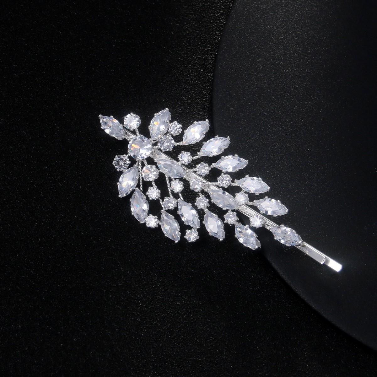 Amazon venta caliente broche clips europeas y americanas exagerado diamante lateral clips de cabello boda diaria accesorios versátiles toads