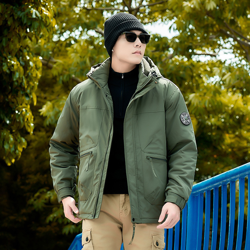 秋冬加厚棉服连帽冲锋衣男士外套2025新款户外棉服男女同款登山服|undefined