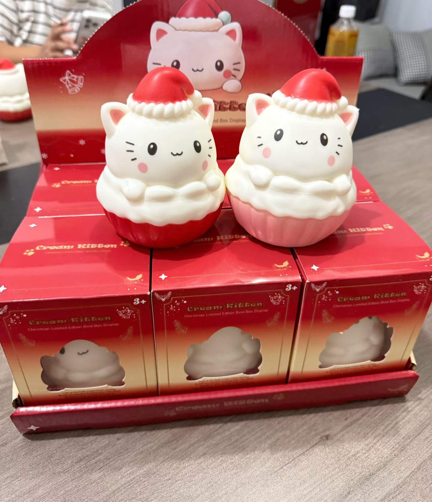 Christmas cream cat [building block model] boxed