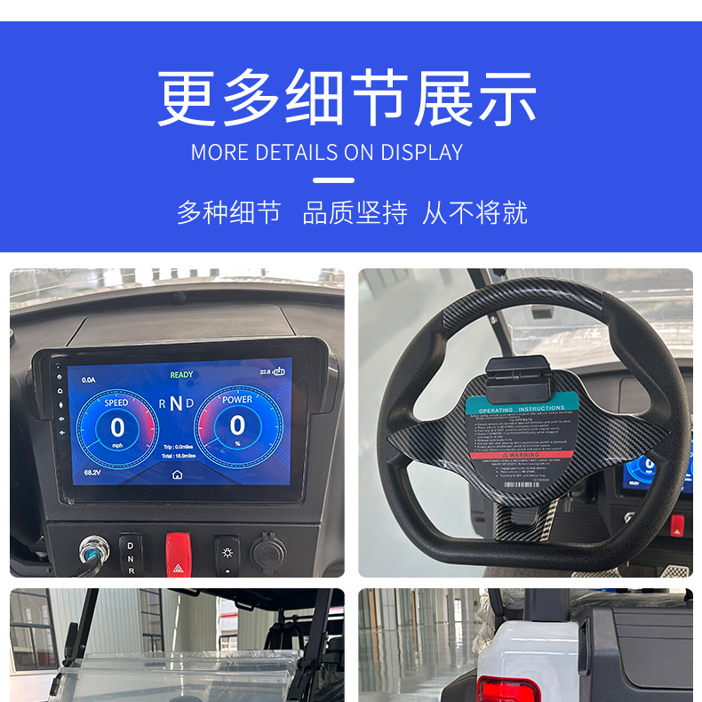 Xindalu's New Electric Golf Cart Scenic Spot Sightseeing Shuttle Golf Cart for Golf Courses