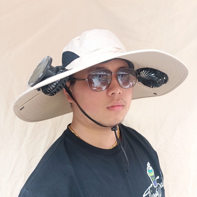 夏ソーラーファンキャップ屋外登山 + USB 充電サンシェード帽子大人の釣り帽子ファン付き日焼け止め帽子|undefined