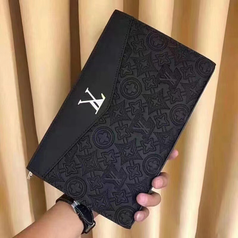 New Clutch Bag Men's Casual Wallet Clamp Bag Large Capacity Handbag Fashion Envelope Bag Business Light Luxury Clutch Bag