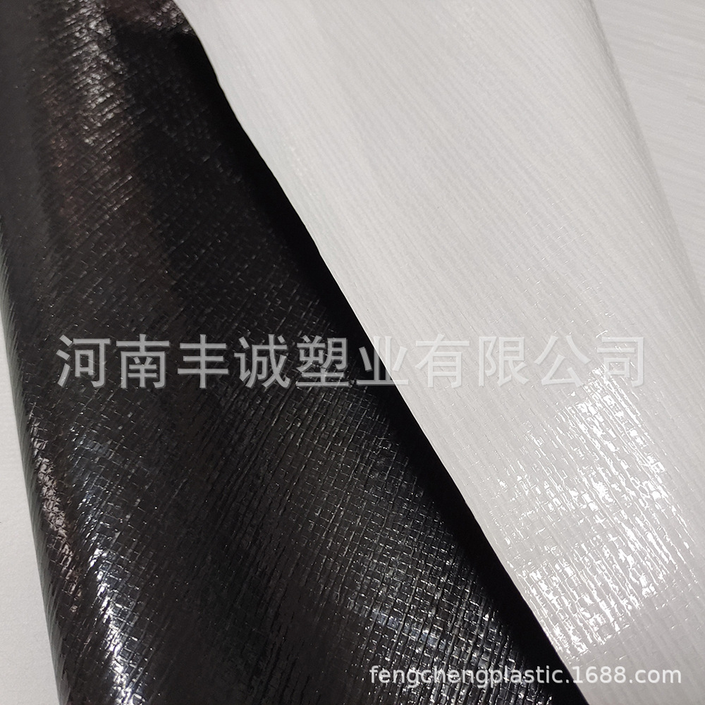 做加厚编织塑料水培养殖黑白农膜 150克菌类养殖用温室棚膜