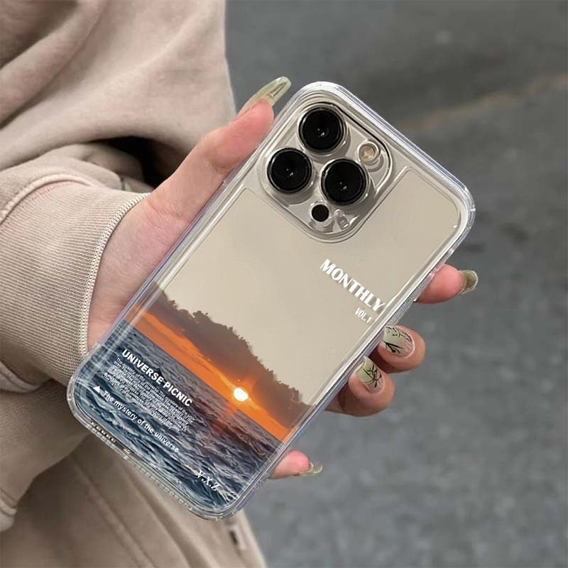 Cover protettiva per iphone con design alba sul mare_voghion.com