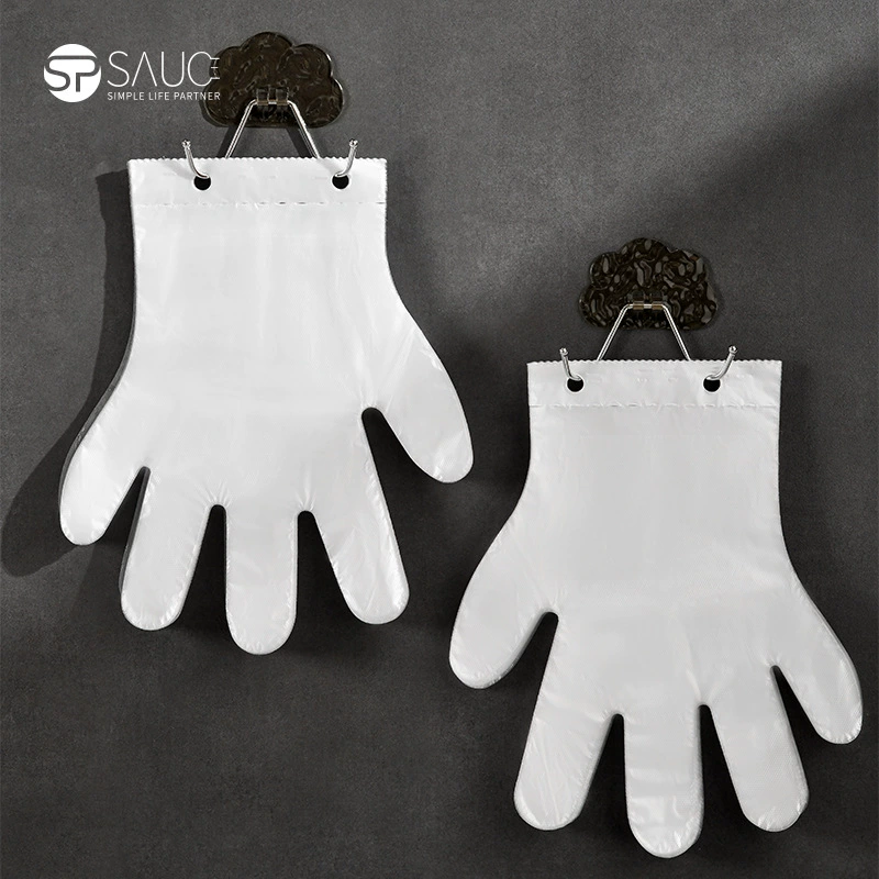 Одноразовые перчатки с подвесным отверстием, утолщенные пищевые перчатки для общественного питания KFC, специальные настенные коммерческие пластиковые перчатки