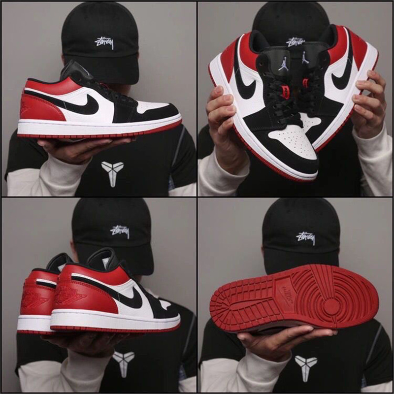 Pure Genuine First-Layer Cowhide Aj1 Low-Top Basketball Shoes in Ash Gray, Black and White Panda, North Carolina Blue, Unisex Sneakers, Basketball Shoes