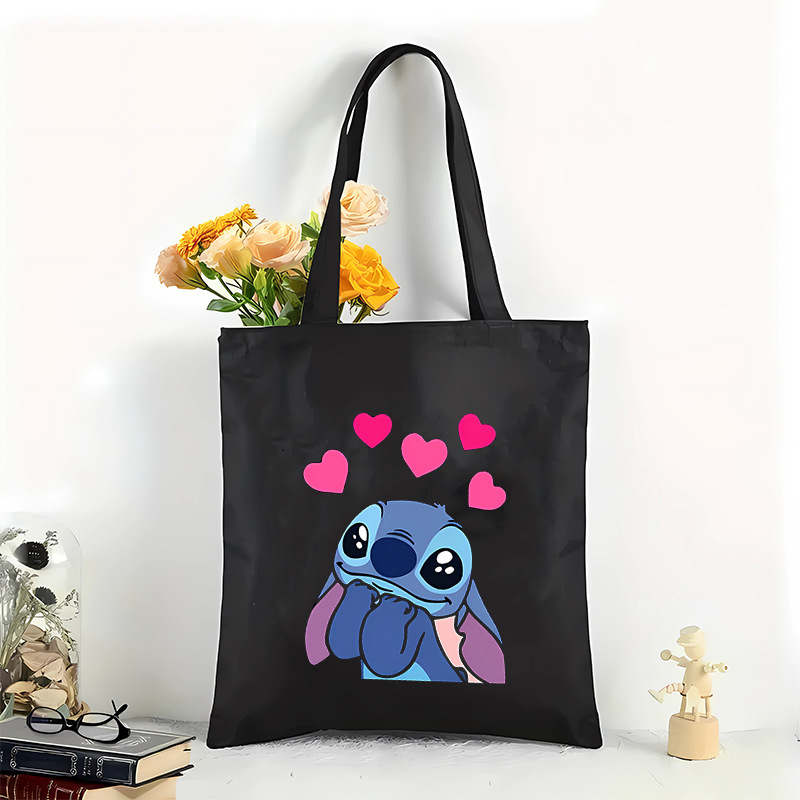 Bolsa de lona de impresión púrpura de pop transfronteriza, bolso de hombro de gran capacidad, portátil perfecto para compras