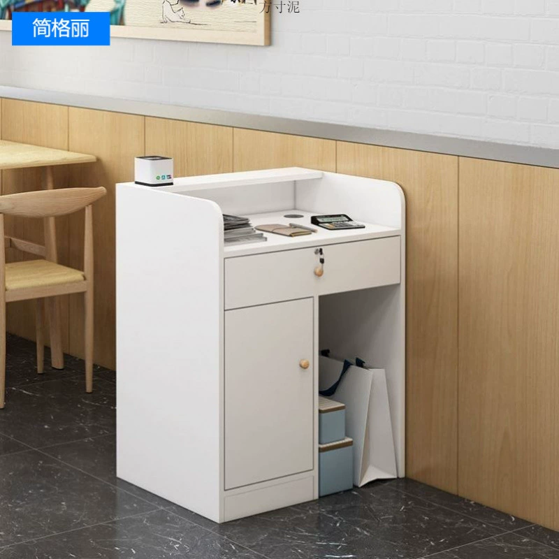 Бар-касса Простой современный магазин одежды Стойка Столы Круглосуточный магазин Салон красоты Магазин Небольшая стойка регистрации