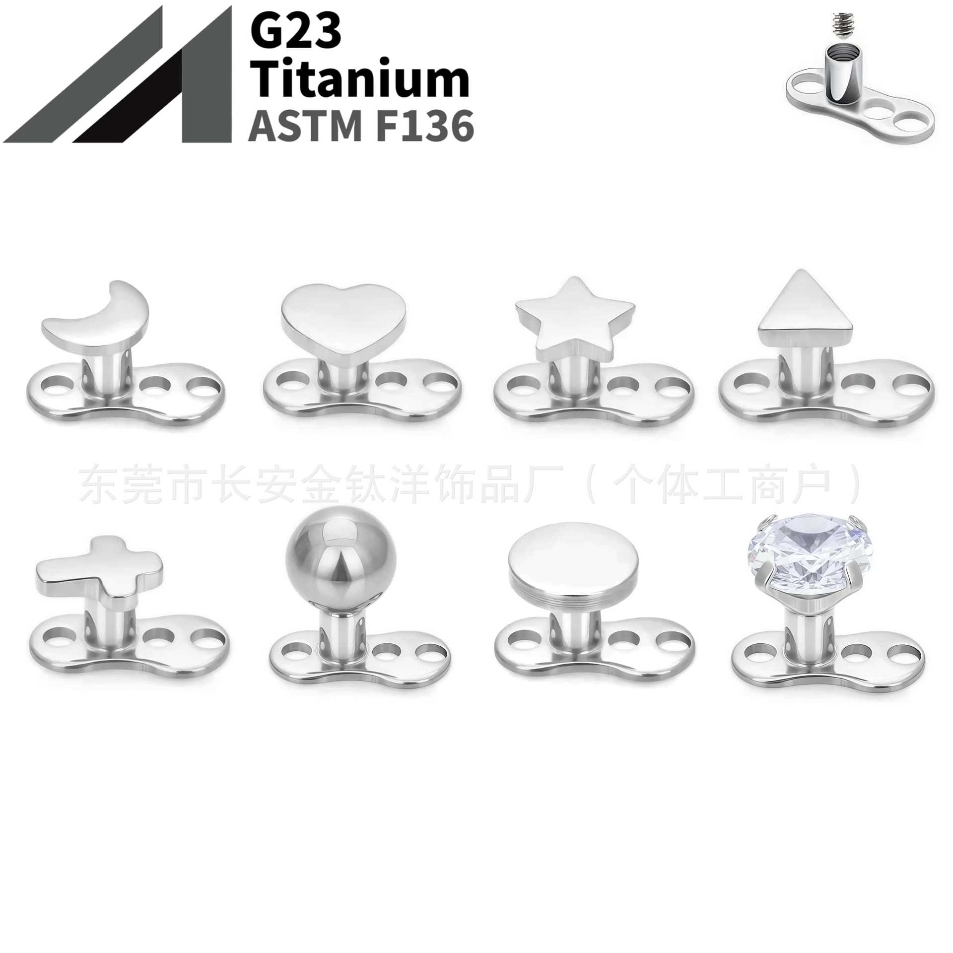 16G labret stud size and finish detail
