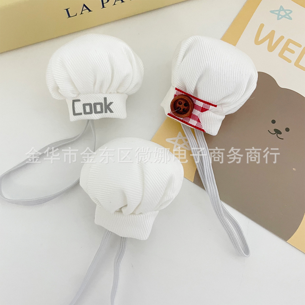 New Plush Doll Chef Hat 10cm Cotton Doll Hat Labubu Decorative Hat Mini Hat